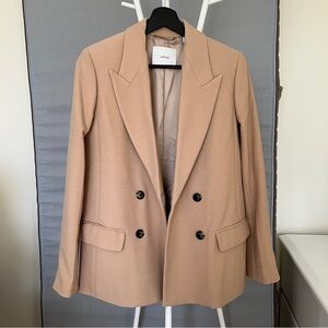 Aritzia tan oversized blazer